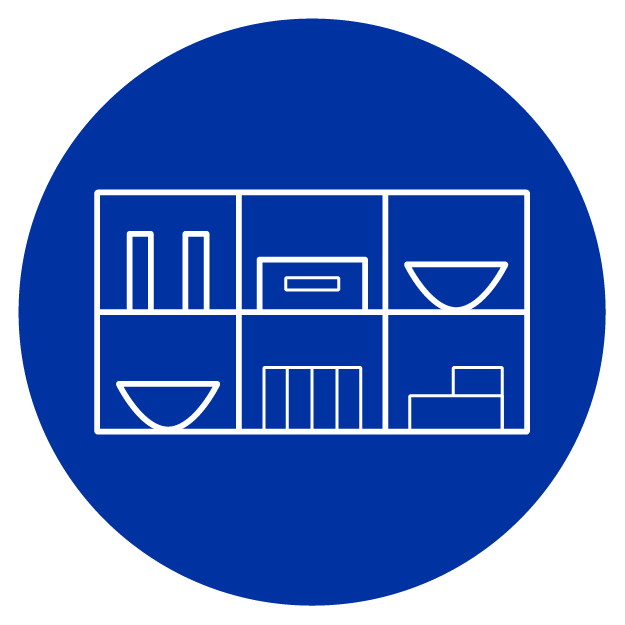 Blue Shelves Icon