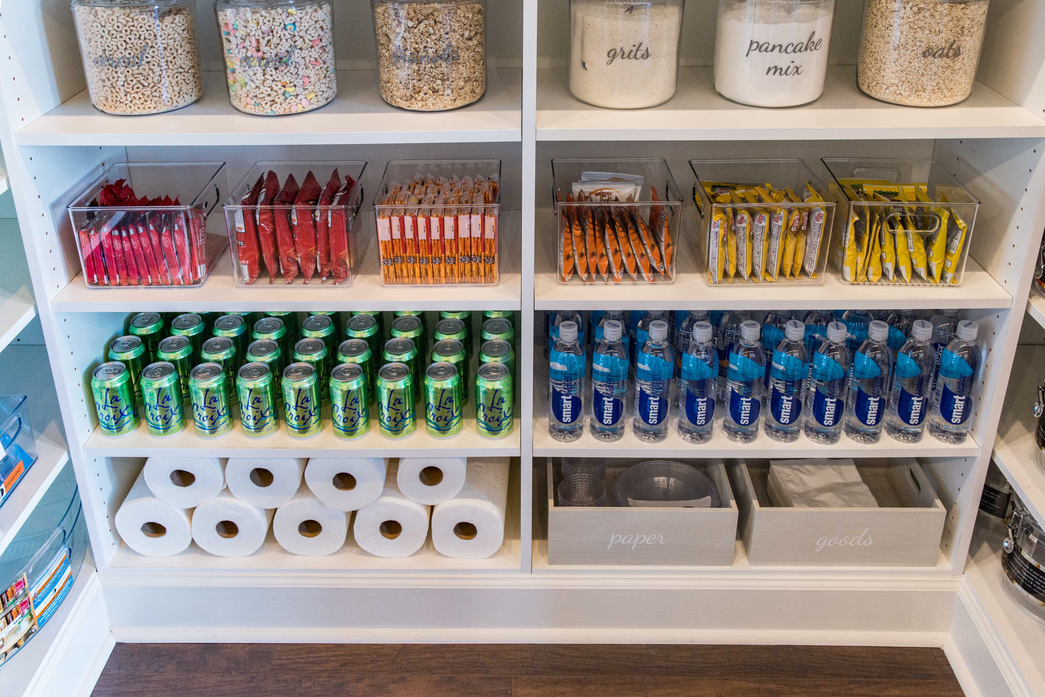 Classica Pantry in White with bulk storage of 