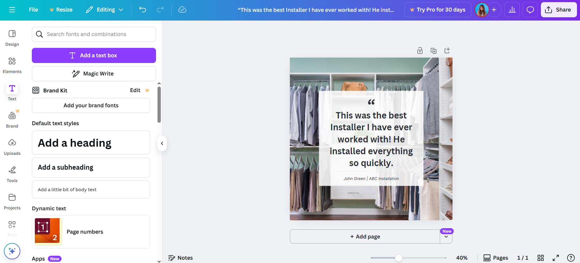 Digital Marketing with Canva Testimonial