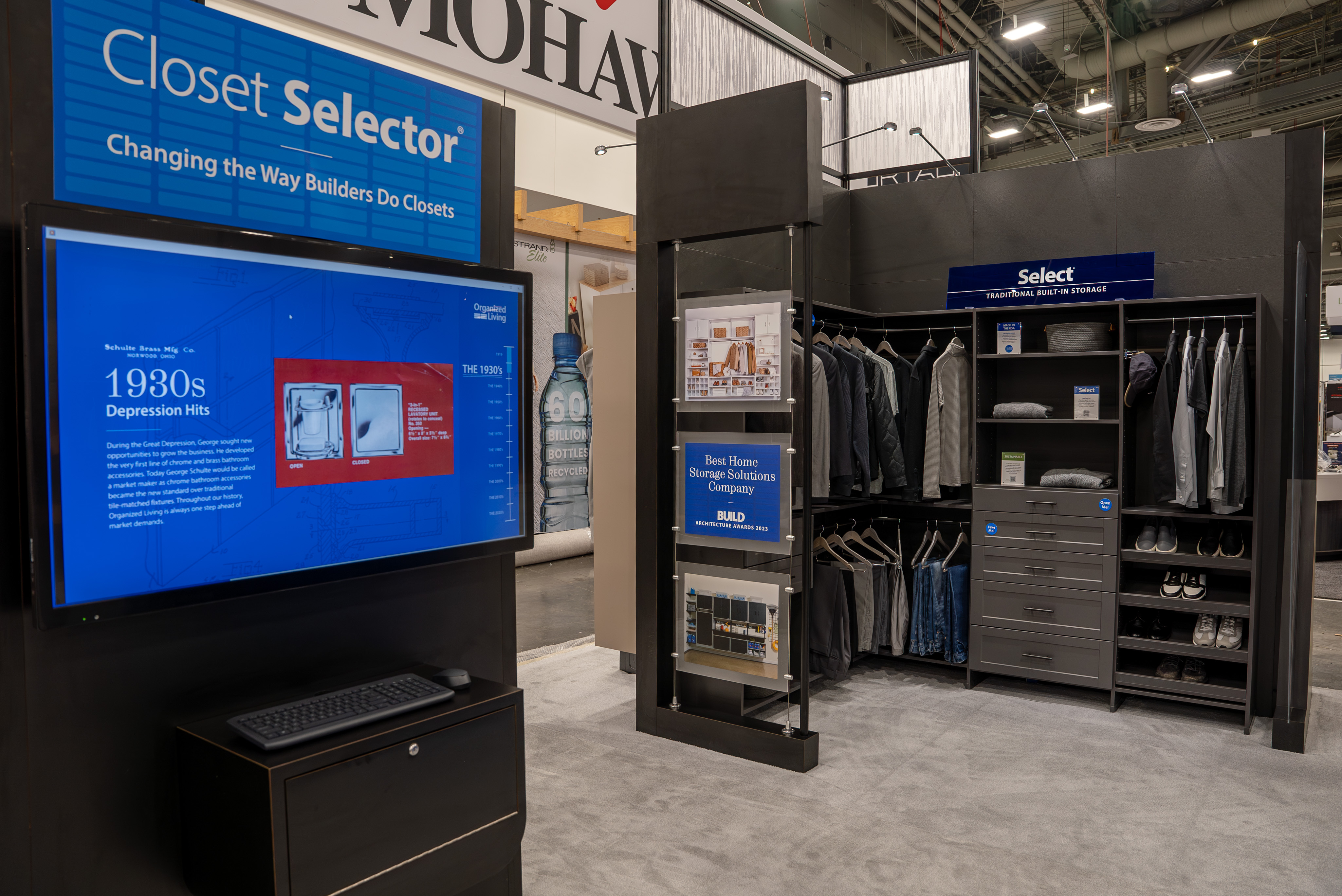 IBS 2025 Organized Living Select Closet Display in Slate