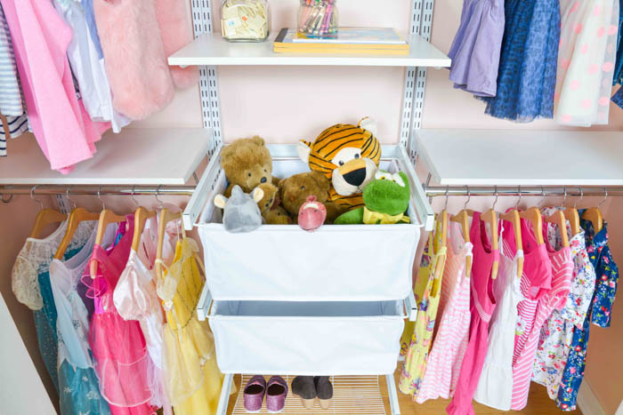 freedomRail white Kids reach in closet