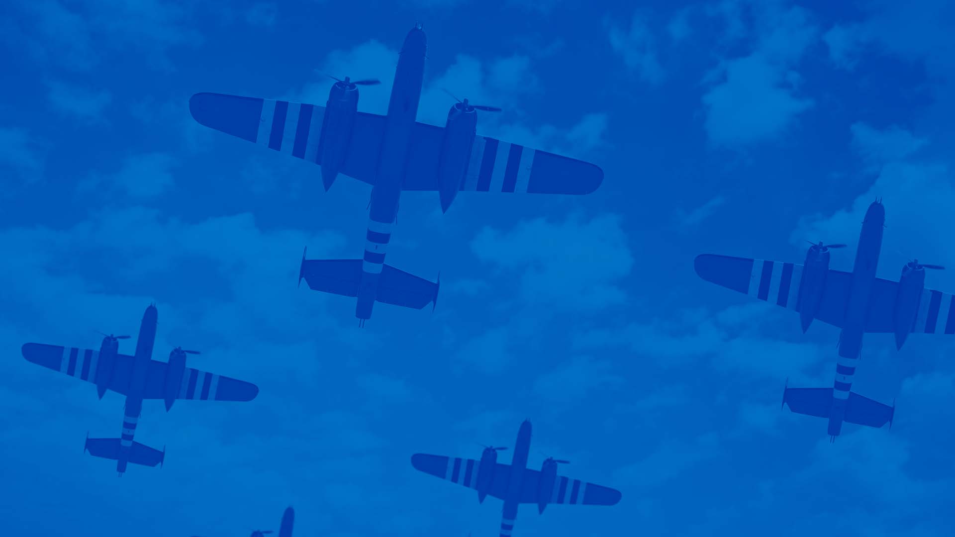 World War 2 Planes flying