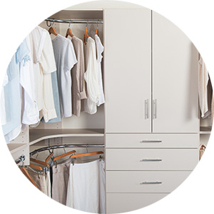 Bedroom closet, Classica, in Truffle.