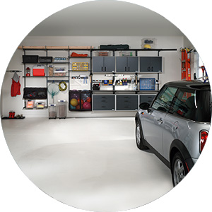 Garage closet, freedomRail, in grey