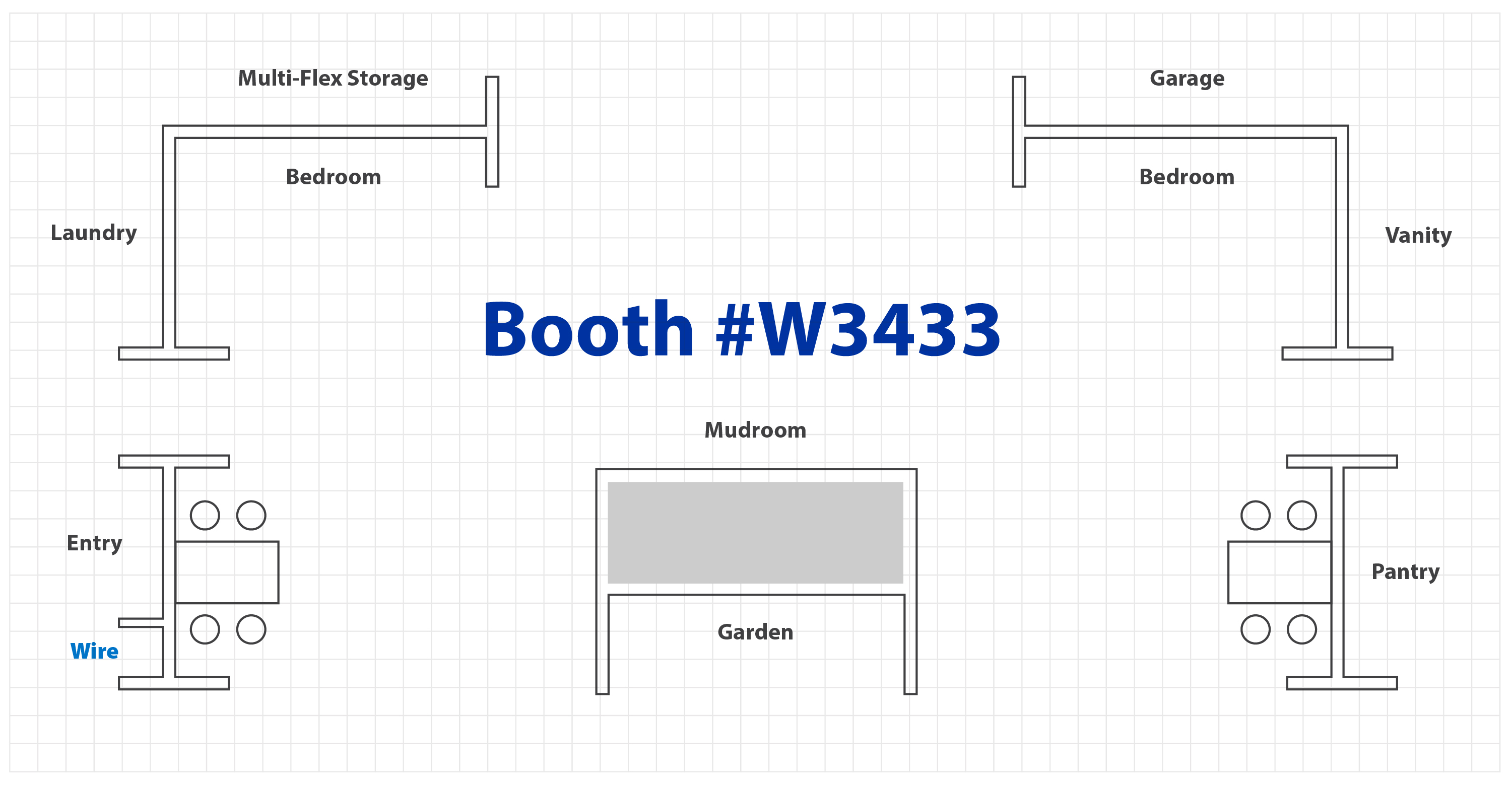 IBS Booth Layout Ventilated Wire