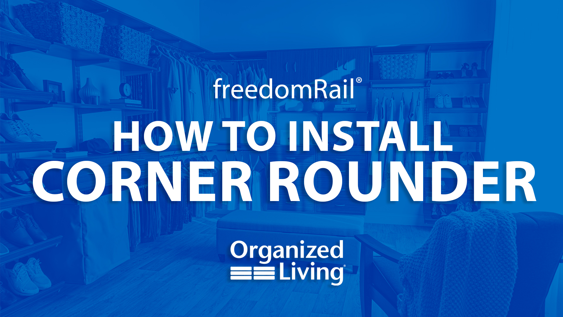freedomRail Installation: How to Install a Corner Rounder. Clicking this image will take you to How to Install a corner rounder.