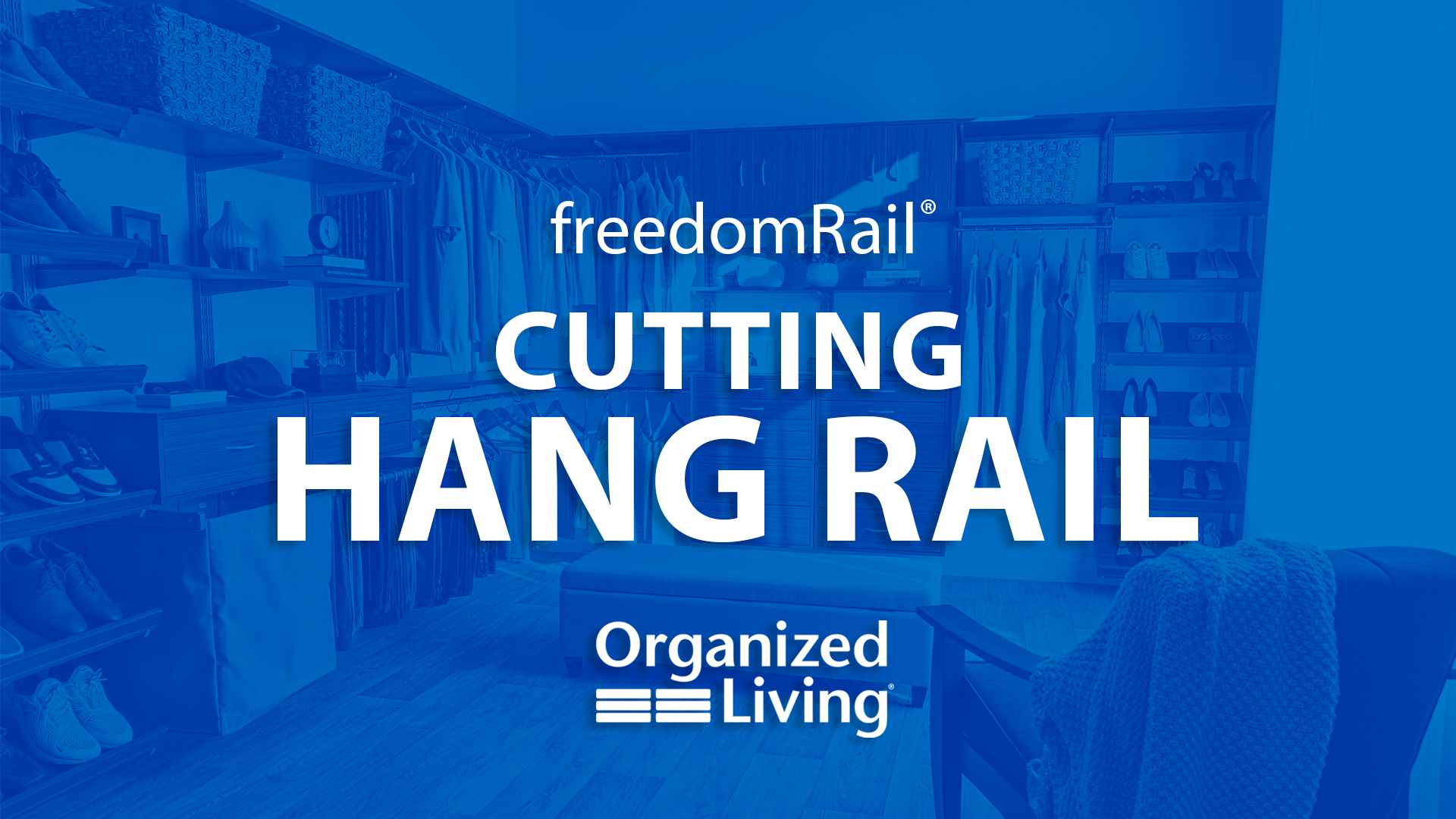 freedomRail Installation: How to cut a hang rail. Clicking this image will take you to how to cut a hang rail video.