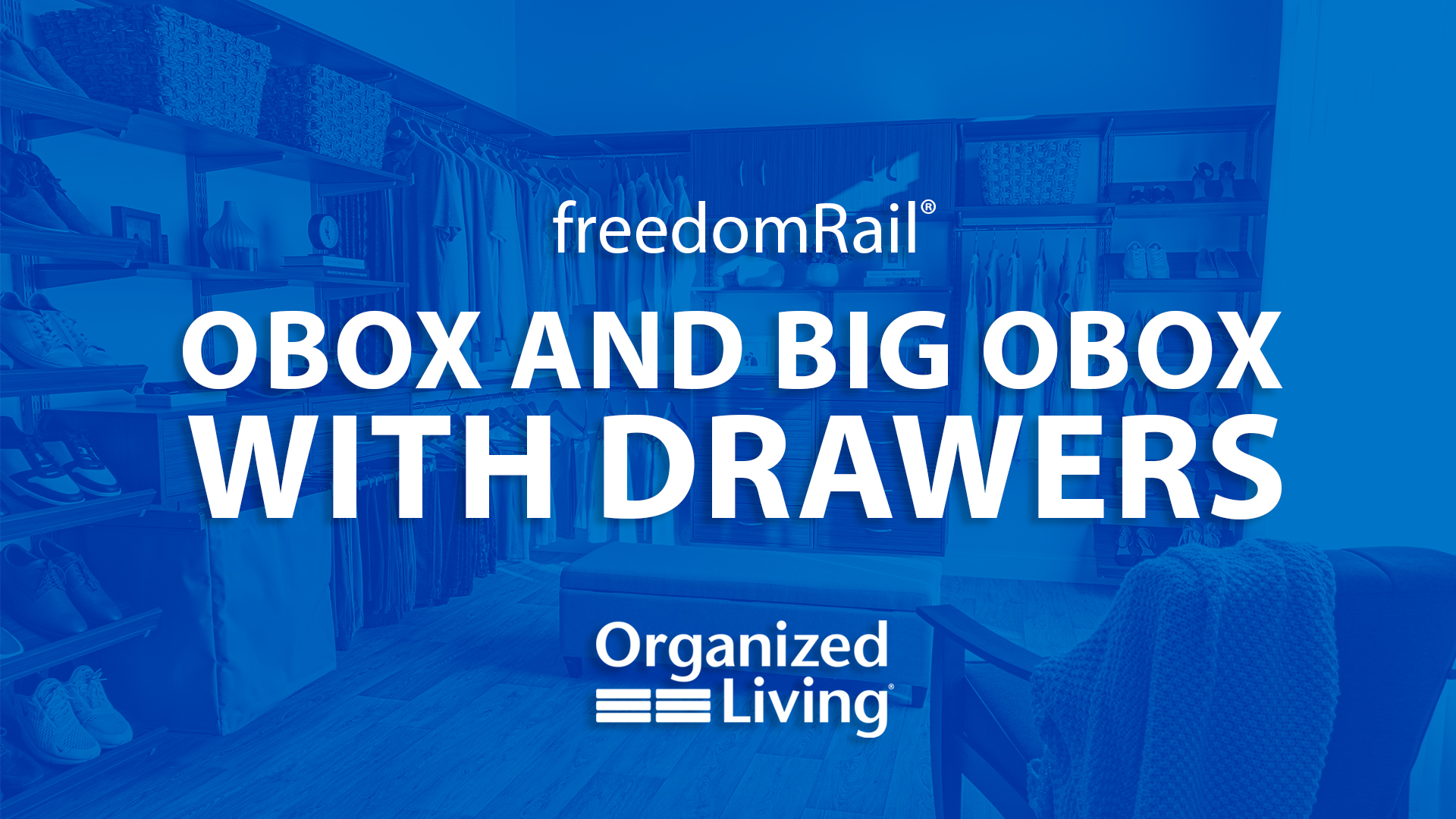 freedomRail Installation: OBox and Bid OBox with Drawers. Clicking this image takes you to the YouTube video on OBox and Bid OBox with Drawers
