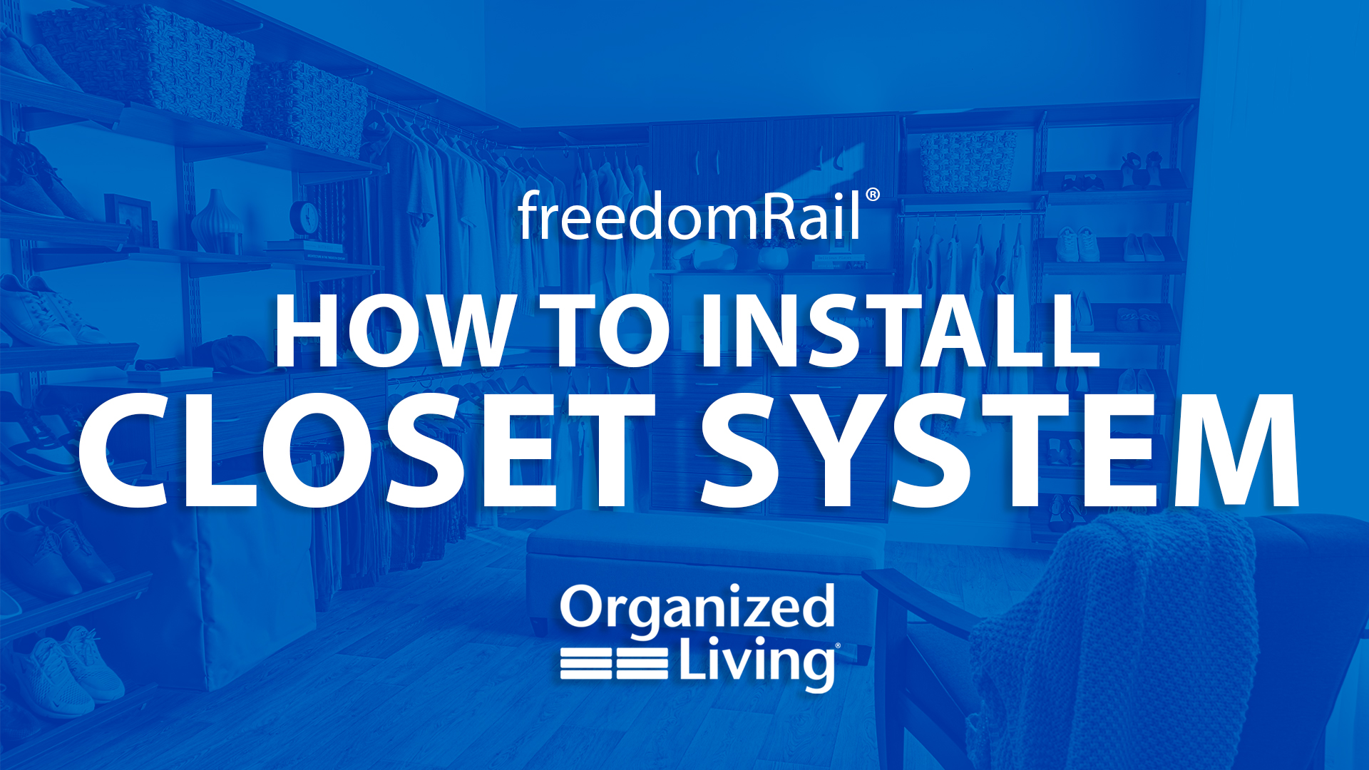 freedomRail Installation: How to Install a Closet System. Clicking this image will take you to How to Install a Closet System.