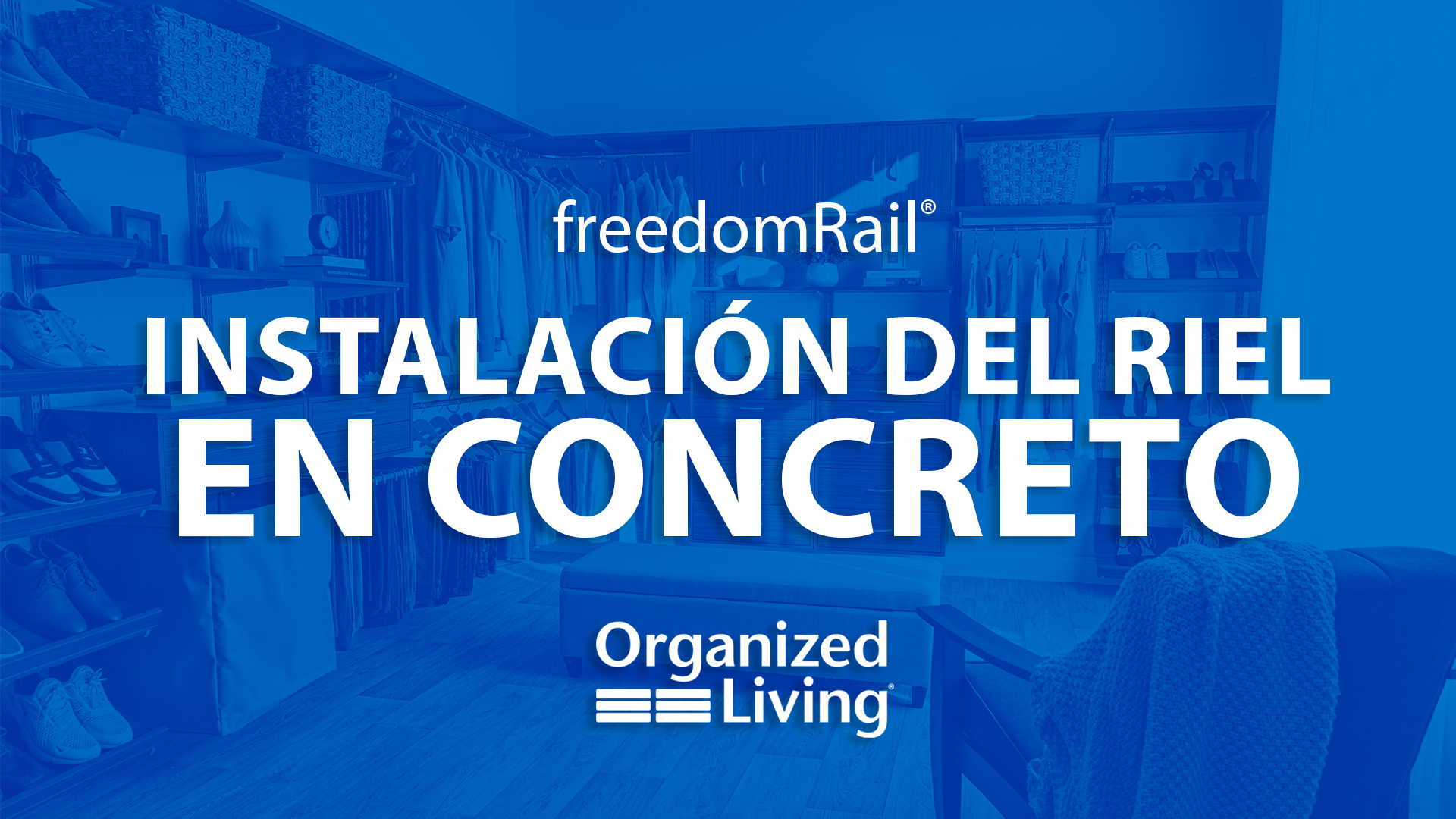 Instalacion del reil en concreto. Hacer clic en este enlace te llevará a un video.