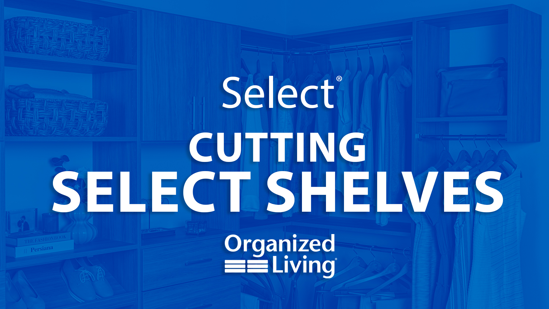 Cutting Shelves in Select. Clicking this image takes you to the Select Cutting Shelves Video.