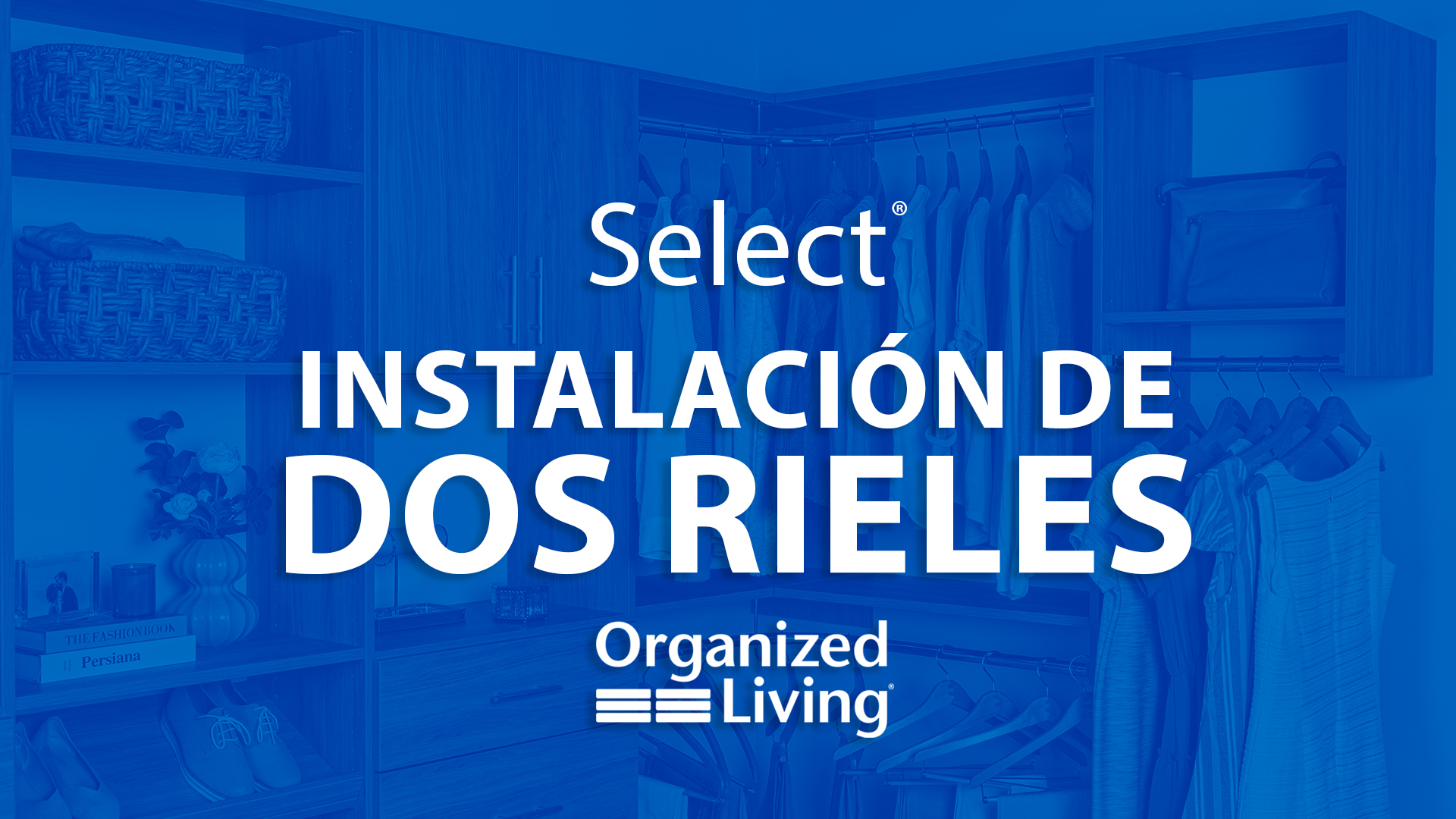 Instalacion de dos rieles. Hacer clic en este enlace te llevará a un video.