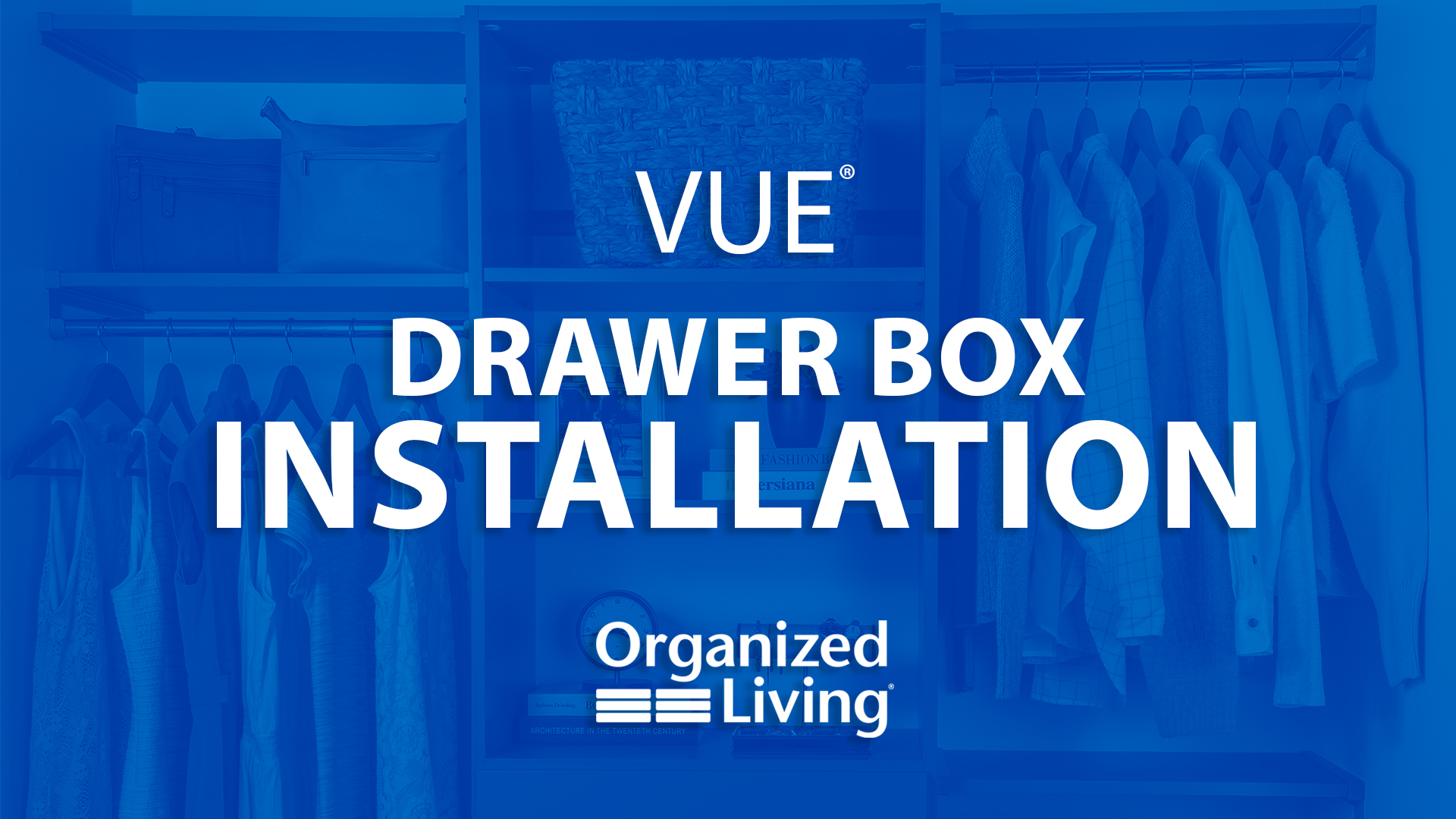 VUE Drawer Box Installation. Clicking this image takes you to the Drawer Box Installation video on YouTube.