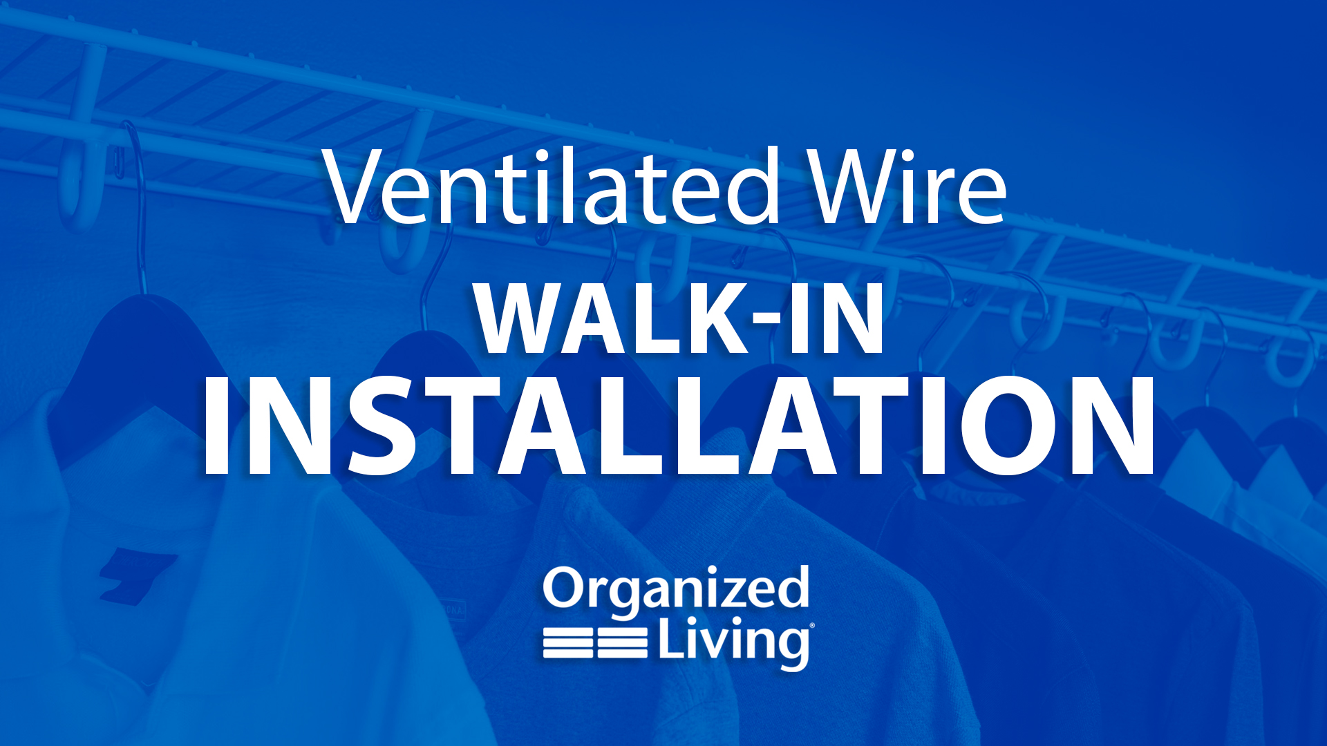 Ventilated Wire Walk-In Installation. Clicking this image takes you to the walk-in installation video.