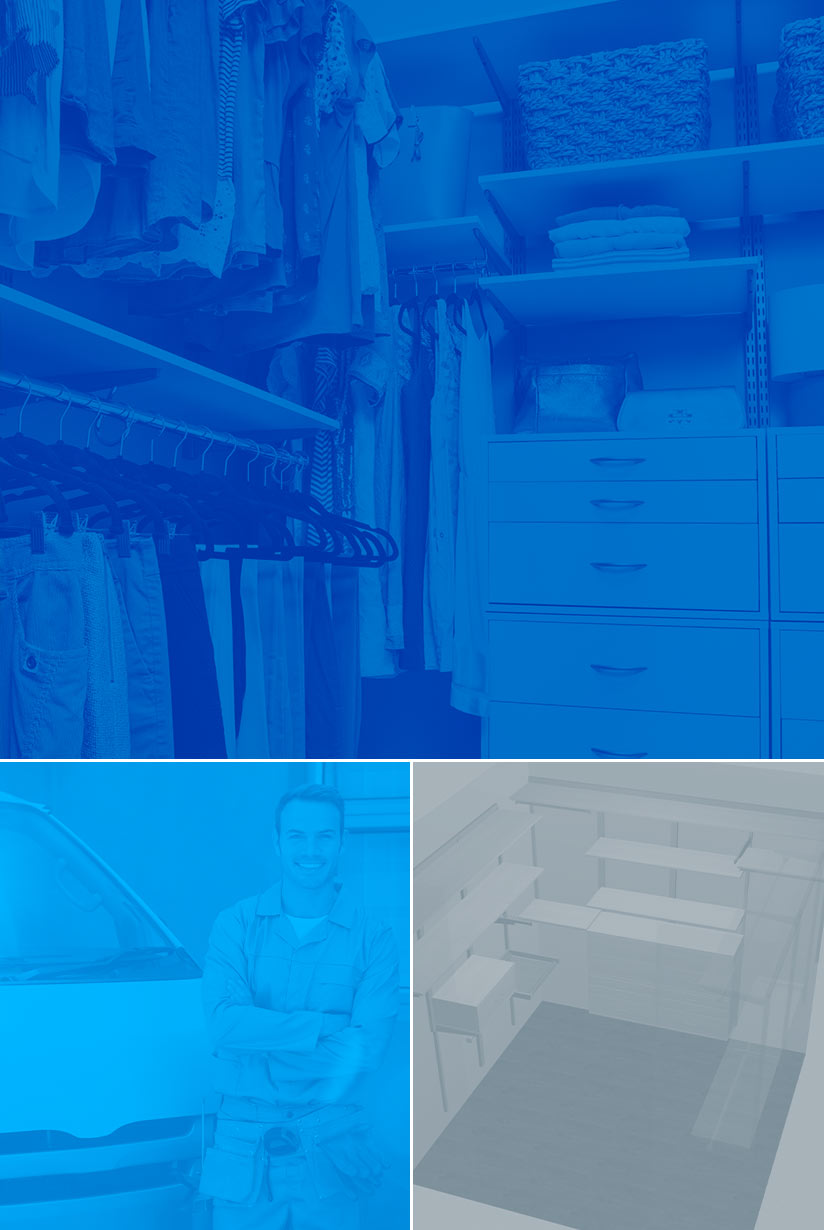 Compilation image of freedomRail, installing contractor and design tool