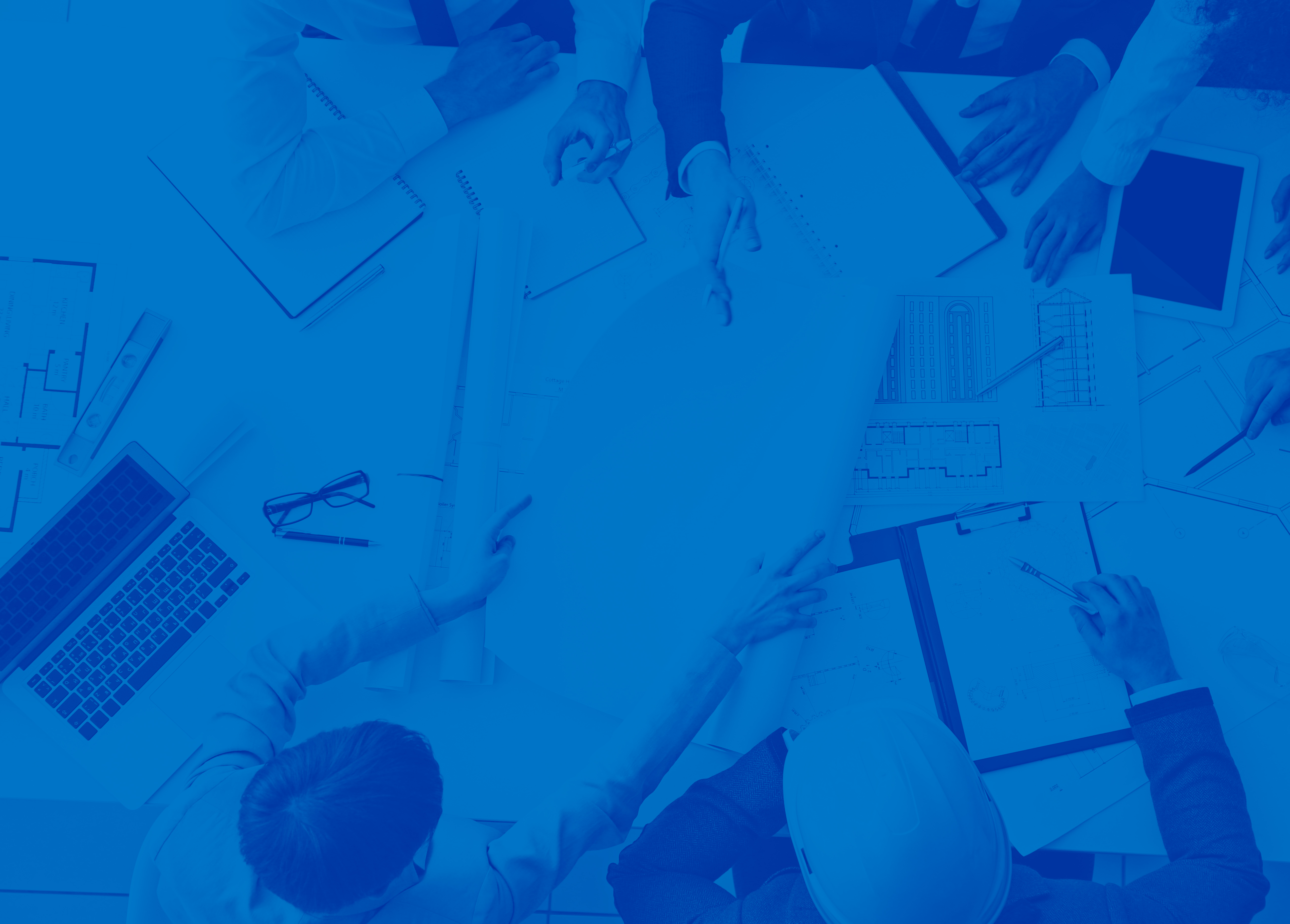 Image of architects with blue overlay