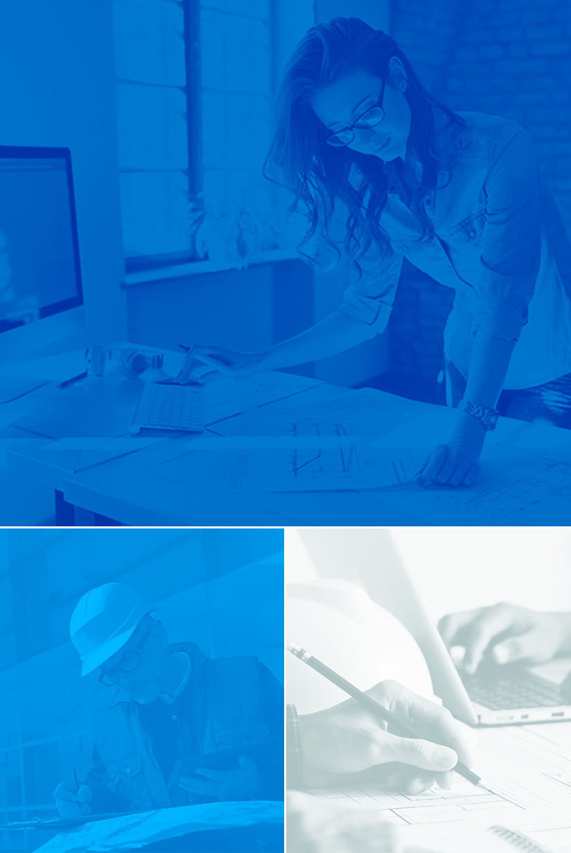 Collage of three images, one building, one female, one Select closet.