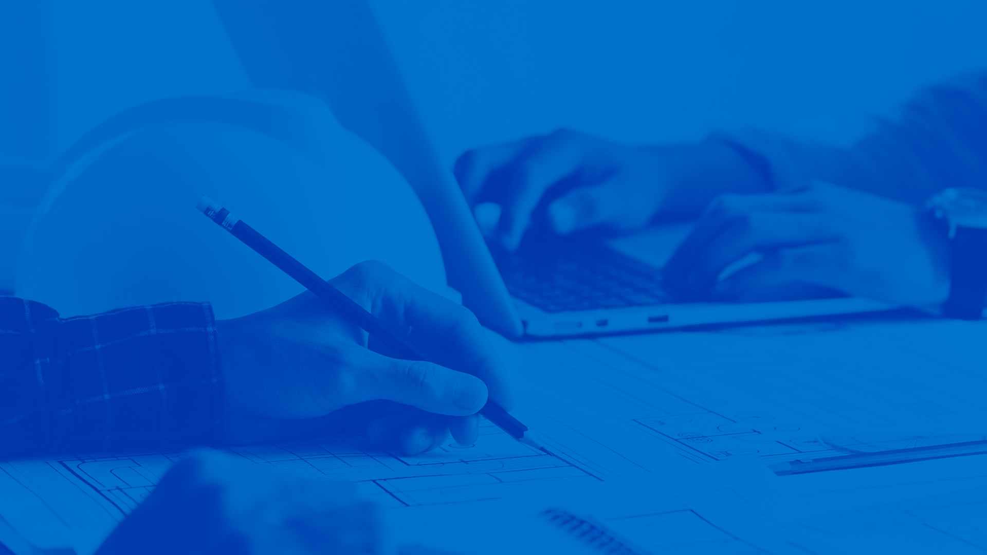 Bid360 Banner. One person typing on laptop and another person's hands writing on paper.