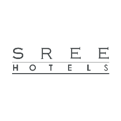 Sree Hotels logo in gray.
