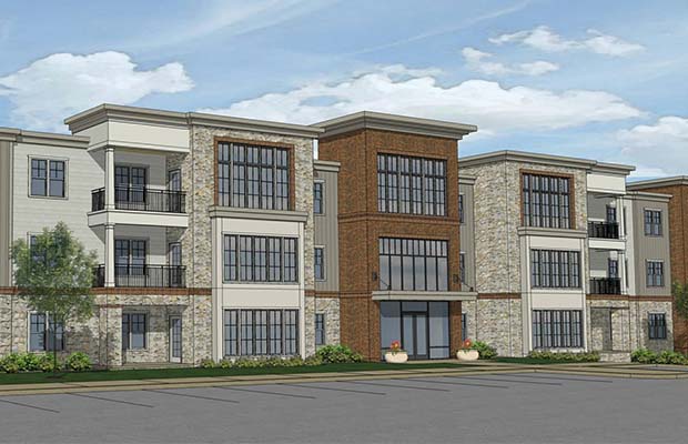 Rendering of a South Point apartments.
