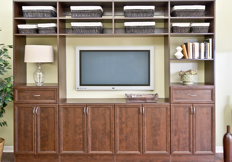 Chocolate Pear media center area