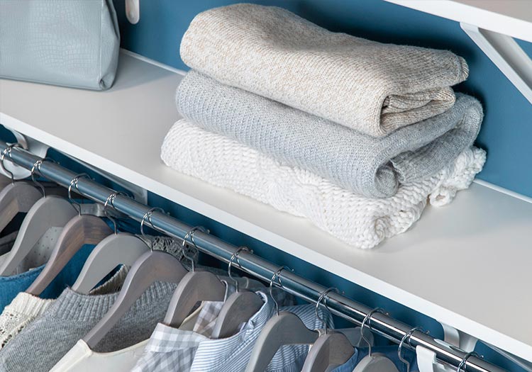 White VUE closet.