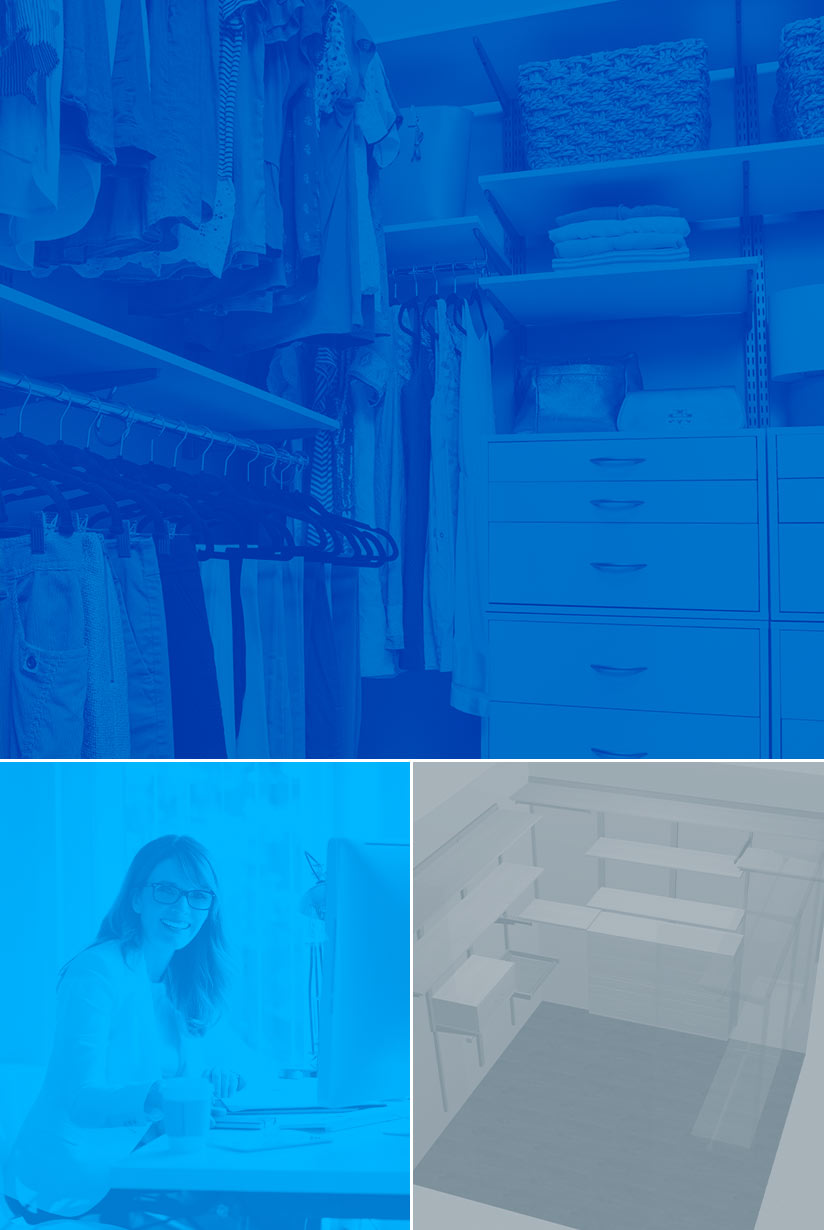 Picture of a closet, professional organizer and closet design software