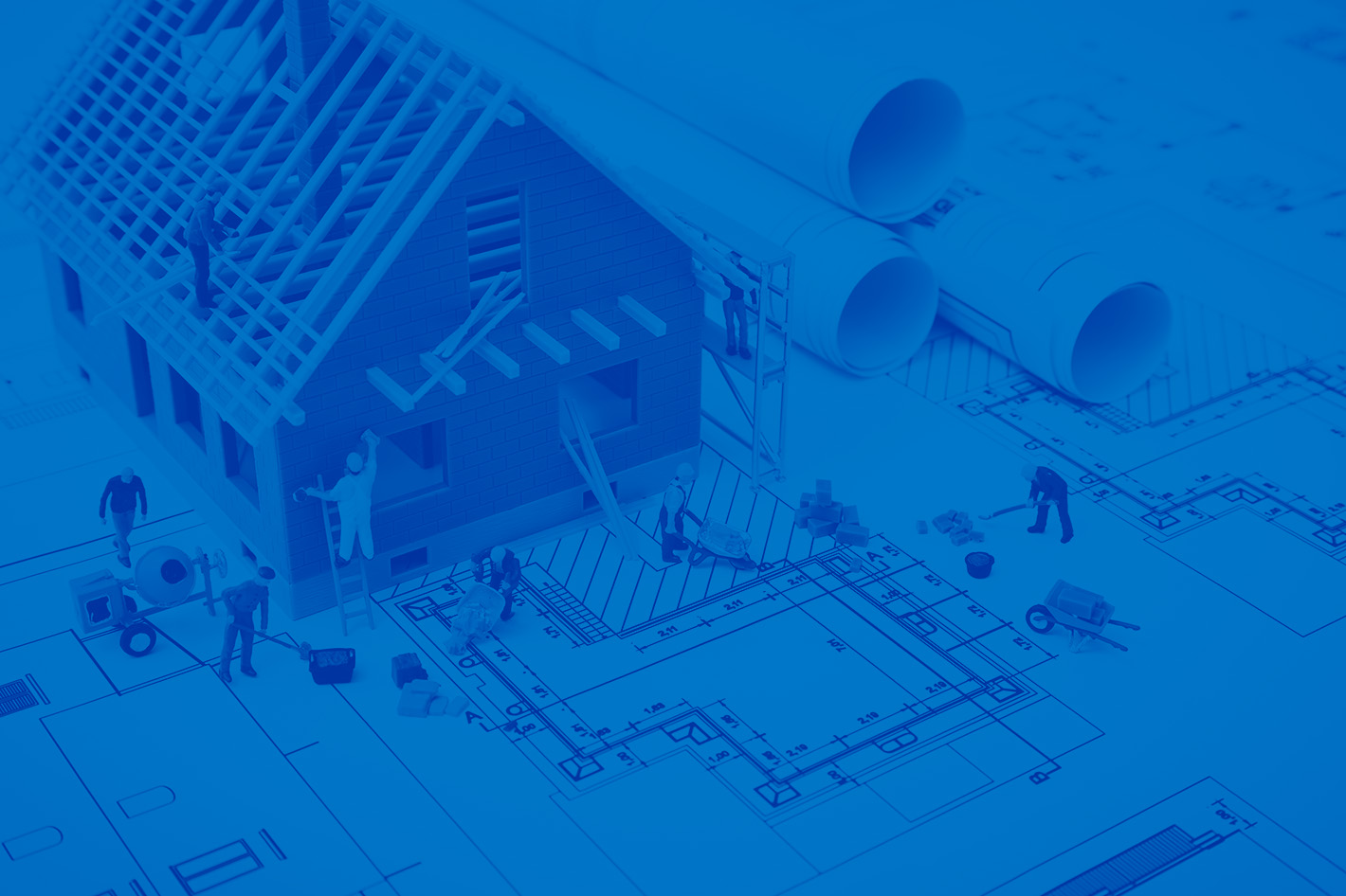 Under Construction Blue Overlay Image